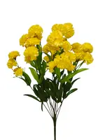 Artificial Carnation Bush<br>Yellow