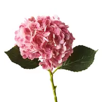 Artificial Hydrangea Stem<br>Pink Mauve