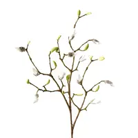 Artificial Magnolia Bud Spray<br>White