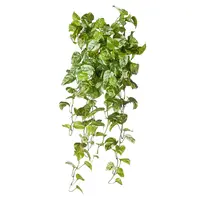 Artificial Hanging Marble Pothos Bush<br>Variegated