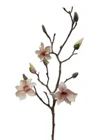 Artificial Magnolia & Buds<br>Cream/Pink Artificial Magnolia & Buds<br>Cream/Pink