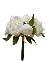 Artificial Peony Bundle<br>White