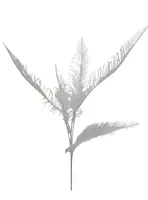 Artificial Fern Spray<br>White