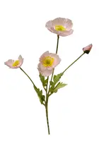 Artificial Poppy Spray<br>Pink