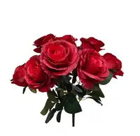 Artificial Rose Bundle (9)<br>Red