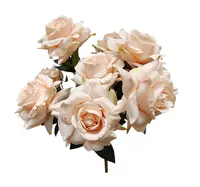 Artificial Rose Bundle (10)<br>Peach