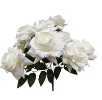 Artificial Rose Bundle (10)<br>Ivory