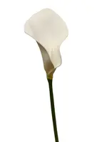 Artificial Calla Lily Stem<br>White