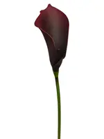 Artificial Calla Lily Stem<br>Burgundy