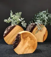 2. Bud Vase-Oak<br>Round Set x3 thumbnail
