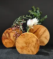 3. Bud Vase-Oak<br>Round Set x3 thumbnail
