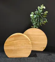 Bud Vase-Oak<br>Round Set x2