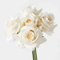Artificial Kaisa Rose Bouquet<br>Ivory