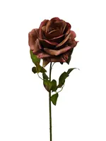 Artificial Rose Stem<br>Brown