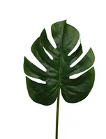 Artificial Mini Monstera Leaf<br>Green