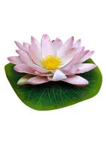 Artificial Floating Lotus Flower<br>Pink 23cm