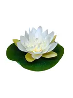 Artificial Floating Lotus Flower<br>Cream 17cm