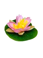 Artificial Floating Lotus Flower<br>Pink 17cm