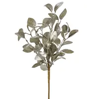 Artificial Ritzy Leaf Spray<br>Champagne Silver Artificial Ritzy Leaf Spray<br>Champagne Silver