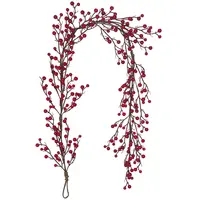Artificial Red Berry Garland<br>1.52m Artificial Red Berry Garland<br>1.52m