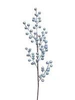 Artificial Berry Spray<br>Metallic Silver