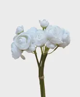 Artificial Ranunculus Bundle<br>White Artificial Ranunculus Bundle<br>White