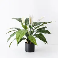 Artificial Flowering Spathiphyllum Plant<br>50cm Artificial Flowering Spathiphyllum Plant<br>50cm