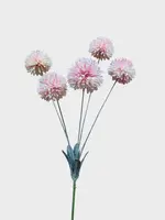 Artificial Pom Pom Spray<br>Pink/Cream
