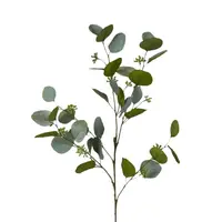 Artificial Eucalyptus Spray with Seeds<br>Green