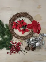 DIY Artificial Wreath<br>Traditional Festive DIY Artificial Wreath<br>Traditional Festive thumbnail