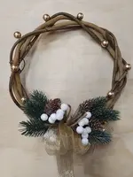 DIY Artificial Wreath<br>Mini Pine & Berries Wreath DIY Artificial Wreath<br>Mini Pine & Berries Wreath