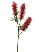 Artificial Bottlebrush Spray<br>Red