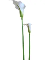 1. Artificial Calla Lily Stem<br>White - Small thumbnail