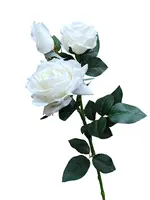 Artificial Rose Spray<br>White