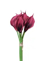 Artificial Calla Lily Bundle<br>Dark Red