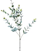Artificial Eucalyptus Mini Leaf Spray<br>Grey Green