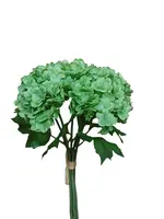 Artificial Hydrangea Posy Bouquet<br>Green
