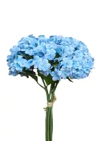 Artificial Hydrangea Posy Bouquet<br>Blue